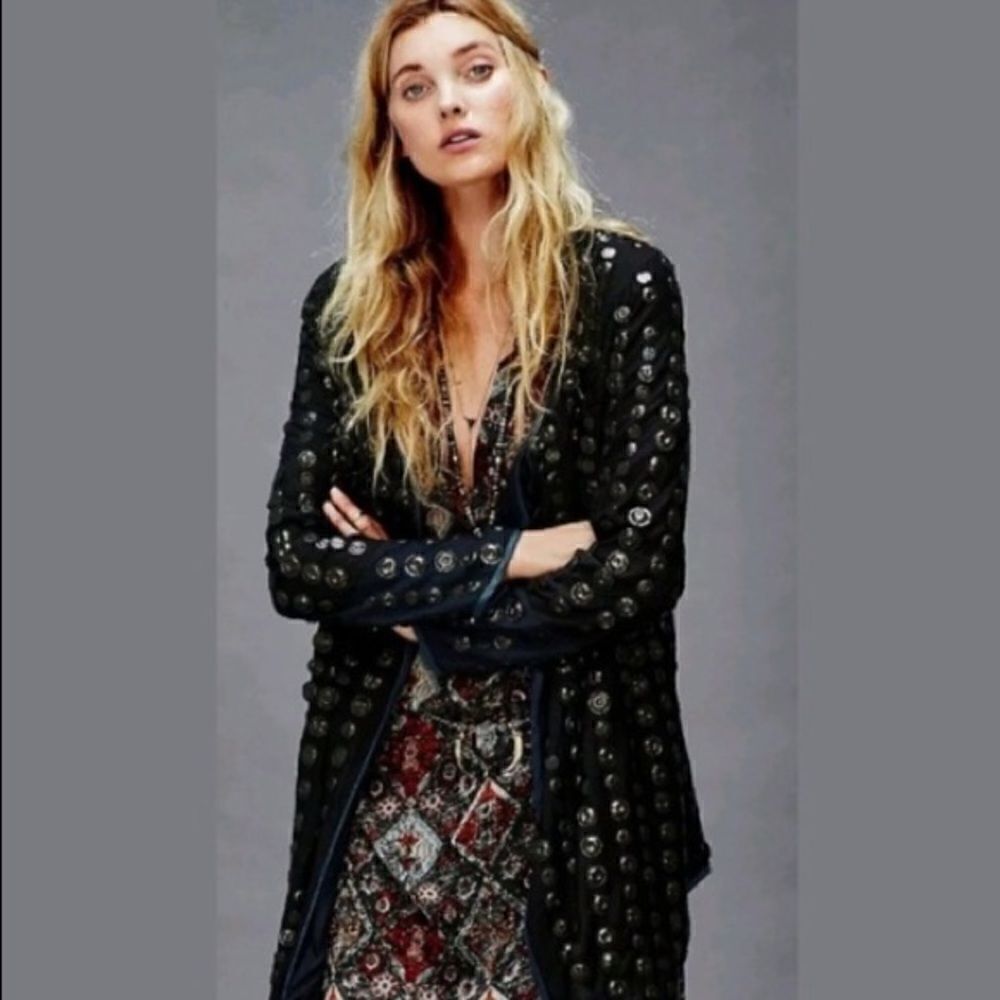 FREE PEOPLE Crossed Coin Jacket - Picture 4 of 11